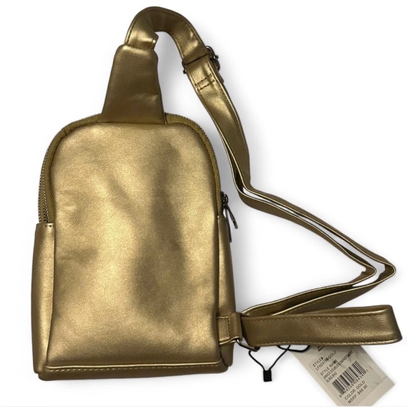 London Fog Gold Crossbody Bag, NWT - Picture 5 of 13